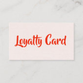 ミニマルエレガントリストテクスチャライトピンク赤美しい ロイヤリティカード (正面)