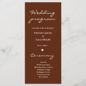 ミニマルエレガントリストテラコッタ結婚ズフラット プログラム (正面)