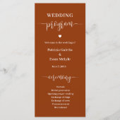 ミニマルエレガントリストテラコッタ結婚ズフラット プログラム (正面)