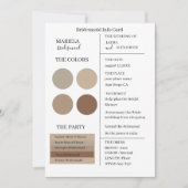 ミニマルエレガントリストニュートラルブライドメイド招待状 招待状 (正面)