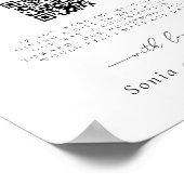 ミニマルエレガントリストハネムーン結婚基金 ポスター (角)