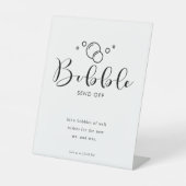 ミニマルエレガントリストバブル送信オフスクリプト 台座サイン (正面)