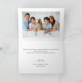 ミニマルエレガントリストパインツリークリスマス2写真 シーズンカード (内部)