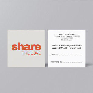 ミニマルエレガントリストパステルはっきりした美しいサロン 紹介カード