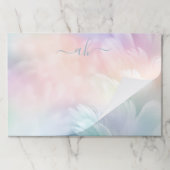 ミニマルエレガントリストパステルレインボーフワフワフワ ペーパーパッド (折り畳み)