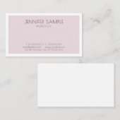 ミニマルエレガントリストパープルデザインプロフェッショナル 名刺 (正面/裏面)