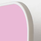 ミニマルエレガントリストピンクモダンモノグラム ピックルボールラケット (左詳細)