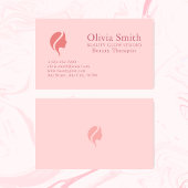 ミニマルエレガントリストピンク美しいプロフェッショナル 名刺