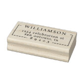 ミニマルエレガントリストファミリー名差出人住所 ラバースタンプ (スタンプ)