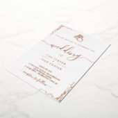 ミニマルエレガントリストフォイル結婚式招待状 箔招待状 (回転した状態)