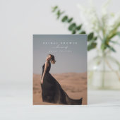 ミニマルエレガントリストフォトシックブライダルシャワー 招待状 (スタンド正面)