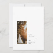 ミニマルエレガントリストフォトホリデーカード シーズンカード (正面)