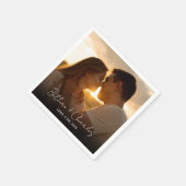 ミニマルエレガントリストフォト スタンダードカクテルナプキン (角)