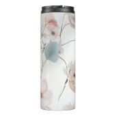 ミニマルエレガントリストフローラ水の色パターン タンブラー (裏面)