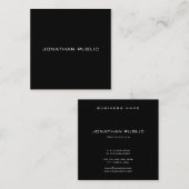 ミニマルエレガントリストブシンプルラックモダンテンプレート スクエア名刺 (正面/裏面)