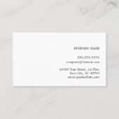 ミニマルエレガントリストブラウンホワイト弁護士 名刺 (裏面)