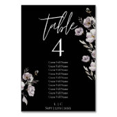 ミニマルエレガントリストブラックウォーター色10ゲスト テーブルナンバー (正面)