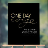 ミニマルエレガントリストブラックリハーサルディナーウェルカム アクリルサイン (ニュートラル)