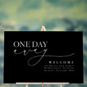 ミニマルエレガントリストブラックリハーサルディナーウェルカム アクリルサイン (ニュートラル)