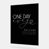 ミニマルエレガントリストブラックリハーサルディナーウェルカム アクリルサイン (傾斜)