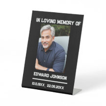 ミニマルエレガントリストブラック葬儀ウェルカムサイン