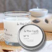 ミニマルエレガントリストブラック&ホワイトのラウンドステッカー ラウンドシール