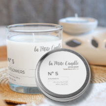 ミニマルエレガントリストブラック&ホワイトのラウンドステッカー