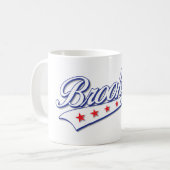 ミニマルエレガントリストブルックリンデザイン コーヒーマグカップ (正面左)