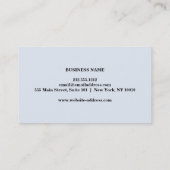 ミニマルエレガントリストブルーホワイトコンサルタント 名刺 (裏面)