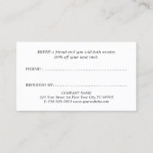 ミニマルエレガントリストベージュゴールデン美しい 紹介カード (裏面)