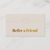 ミニマルエレガントリストベージュゴールデン美しい 紹介カード (正面)