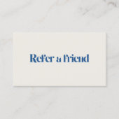 ミニマルエレガントリストベージュブルーサロン 紹介カード (正面)