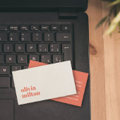 ミニマルエレガントリストベージュ兵馬俑 名刺