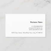 ミニマルエレガントリストホワイトコッパー線弁護士 名刺 (裏面)