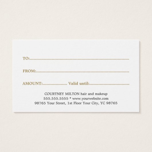 ミニマルエレガントリストホワイトゴールデンイエロー美しい (裏面)