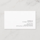 ミニマルエレガントリストホワイトフェイク金ゴールドクーポン美しい 割引カード (裏面)