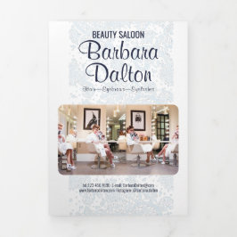 ミニマルエレガントリストホワイトレースコレクション 三つ折りカード