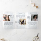 ミニマルエレガントリストホワイトレースコレクション 三つ折りカード (内部)