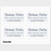 ミニマルエレガントリストホワイトレースコレクション 長方形シール (シート)