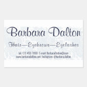 ミニマルエレガントリストホワイトレースコレクション 長方形シール (正面)