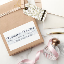 ミニマルエレガントリストホワイトレースコレクション 長方形シール