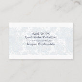 ミニマルエレガントリストホワイトレースコール名刺 名刺 (裏面)