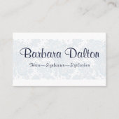 ミニマルエレガントリストホワイトレースコール名刺 名刺 (正面)