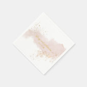 ミニマルエレガントリストマイヴウォーター色金ゴールド(ばちゃばちゃ)跳ねる スタンダードカクテルナプキン (角)