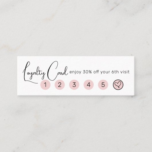 ミニマルエレガントリストメイクアップアーティスト顔ロゴロイヤリティ スキニー名刺 (正面)