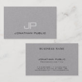 ミニマルエレガントリストモノグラムプレーンラグジュアリートレンディー 名刺 (正面/裏面)