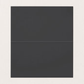 ミニマルエレガントリストモノグラム折り畳み名刺 名刺 (内部フラット)