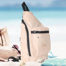 ミニマルエレガントリストモノグラム金ゴールドピーチピンク飛行機