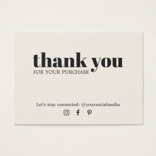 ミニマルエレガントリストライトパステルサンキュークーポン (正面)