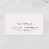 ミニマルエレガントリストライトパステルヘアサロン ロイヤリティカード (裏面)
